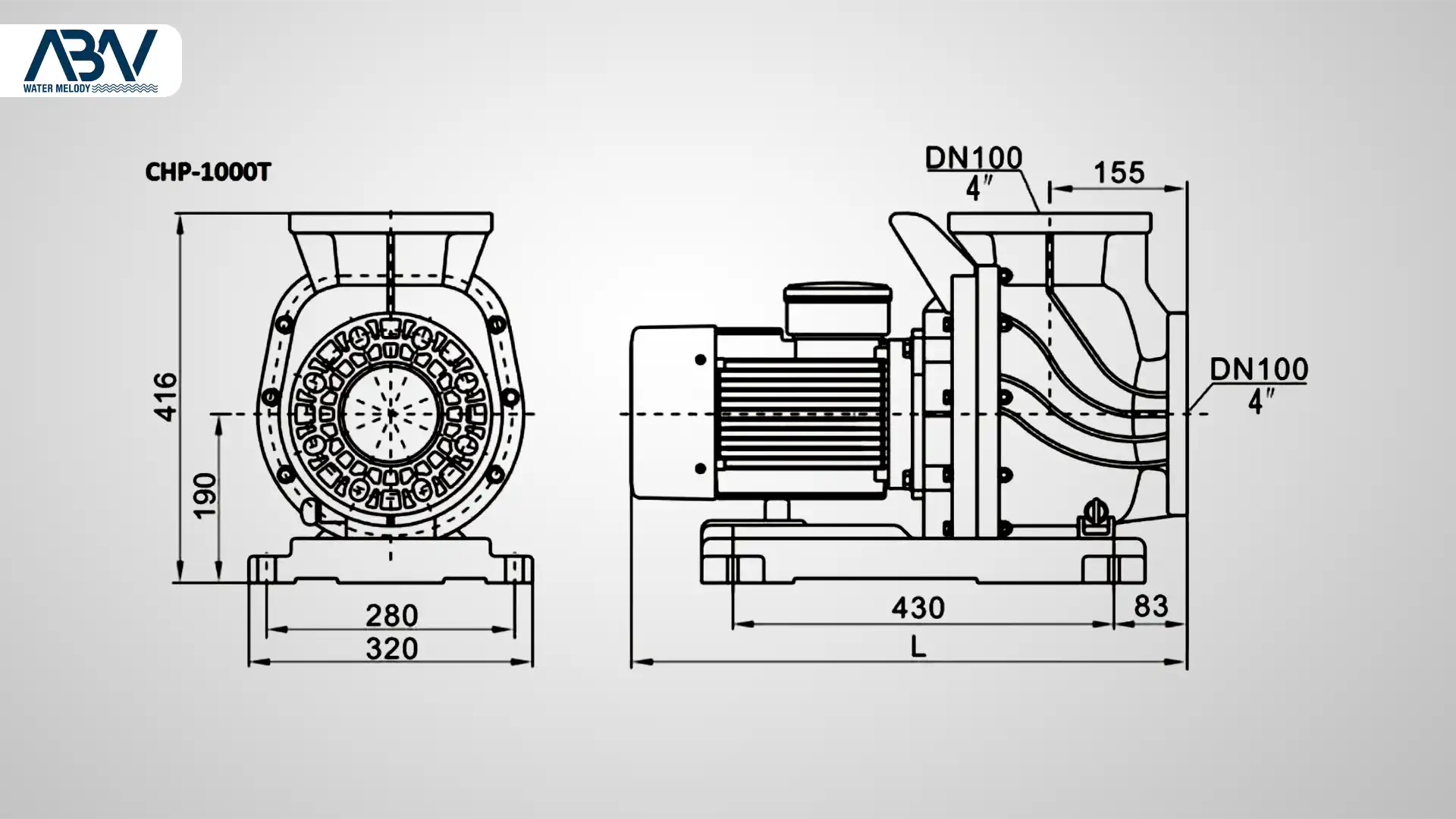 نقشه پمپ‌ استخری کالمو سری CHP