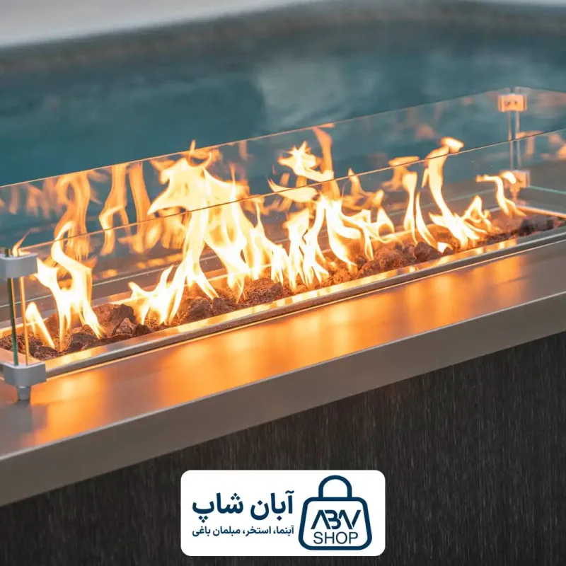 1 آتشدان گازی هوشمند مستطیل
