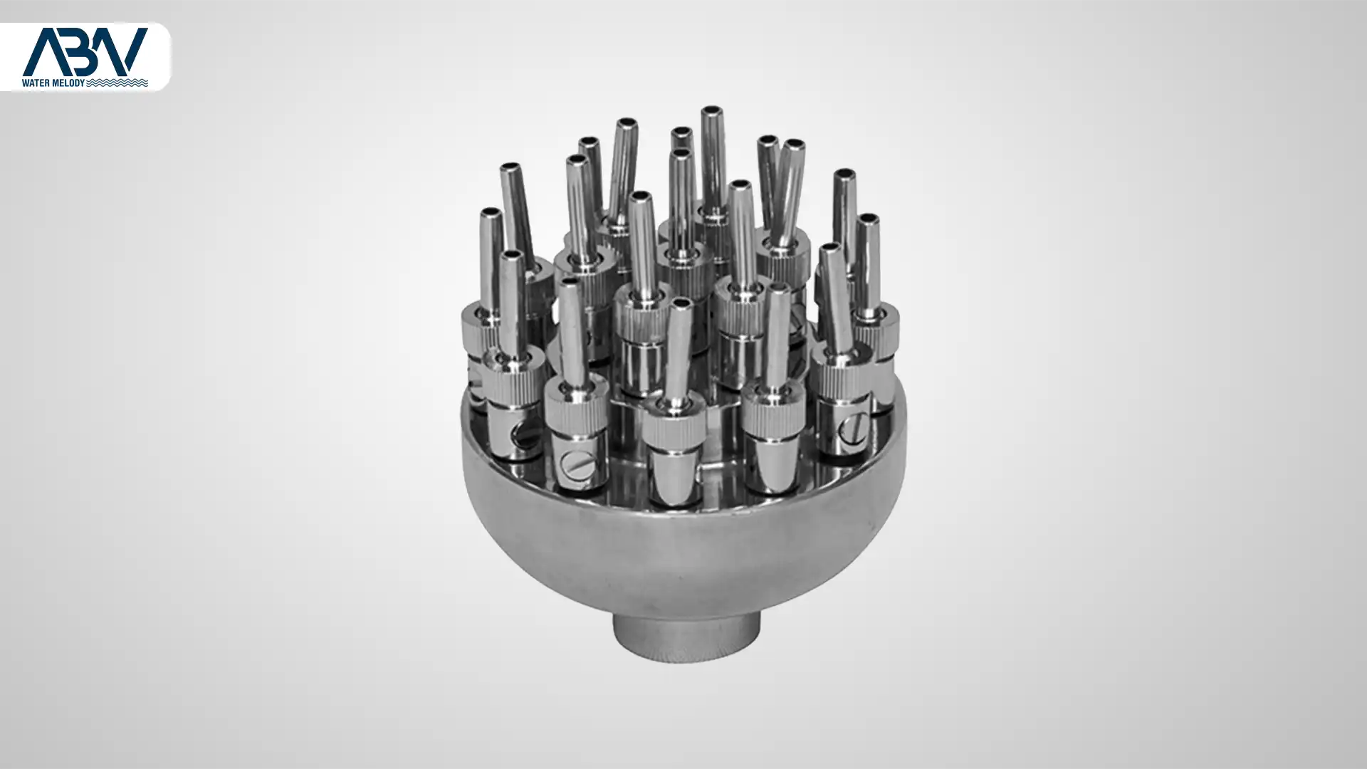 1 نازل آبنما گل استیل وارداتی