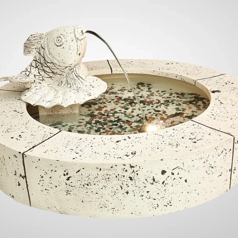 آبنما کامپوزیتی ماهی دایره تک آبریز