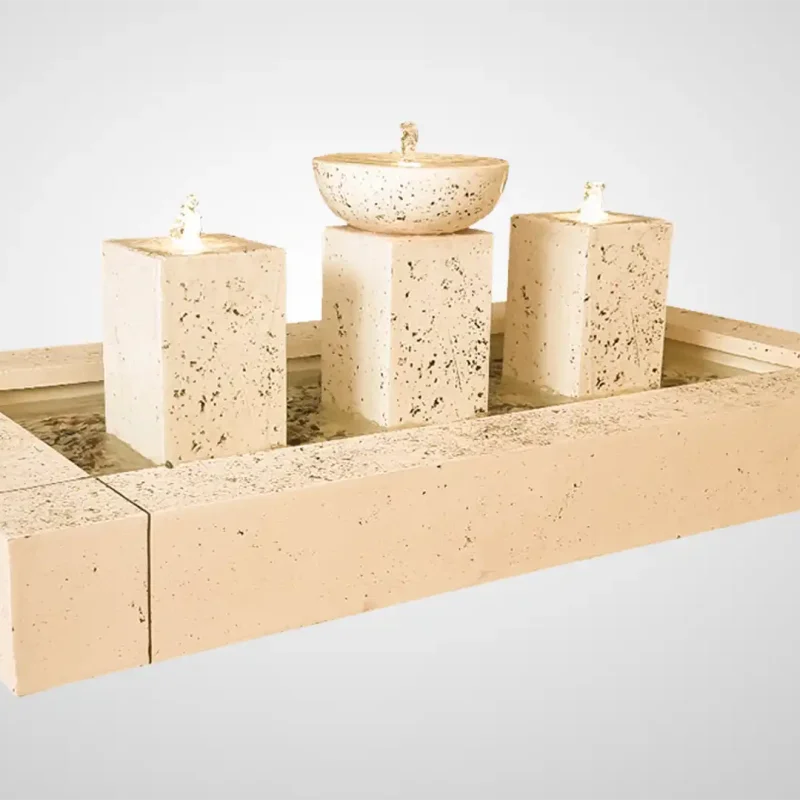 آبنما کامپوزیتی ونیز پیزا مستطیل سه آبریز