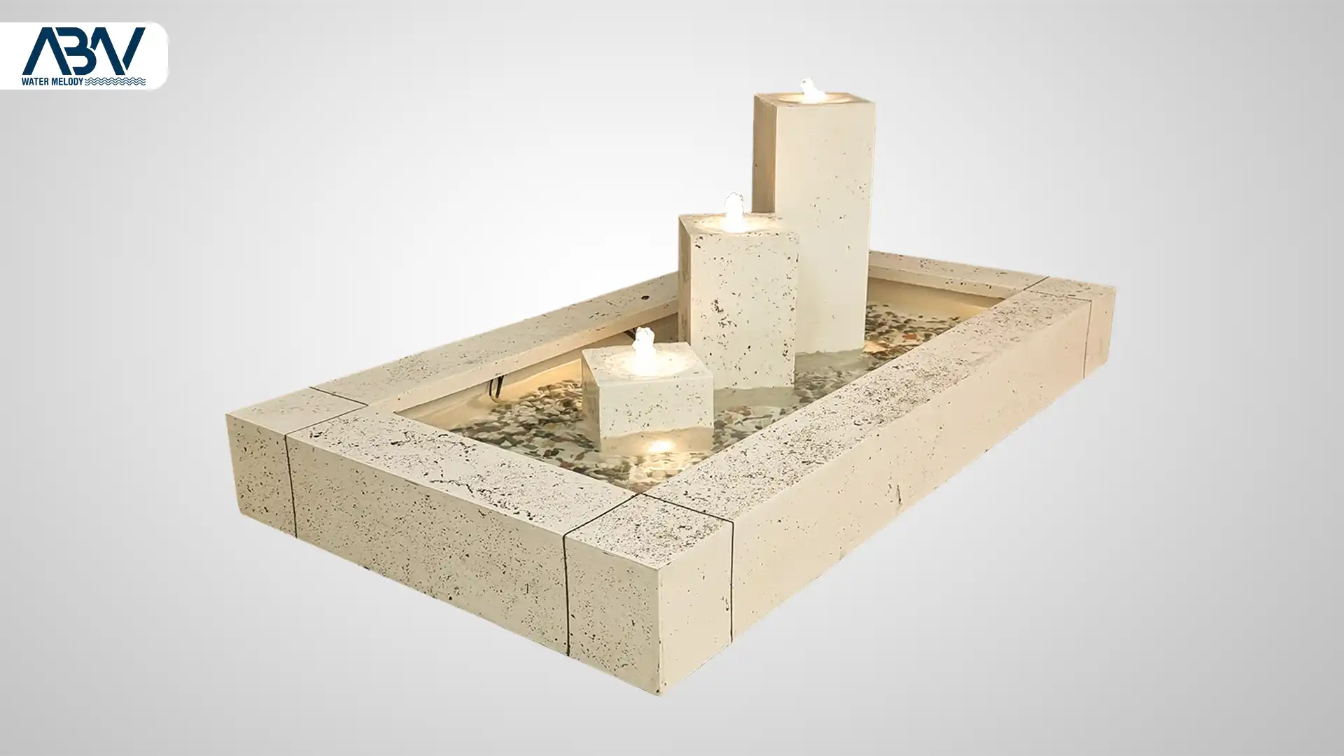 آبنما کامپوزیتی پیزا سه آبریز