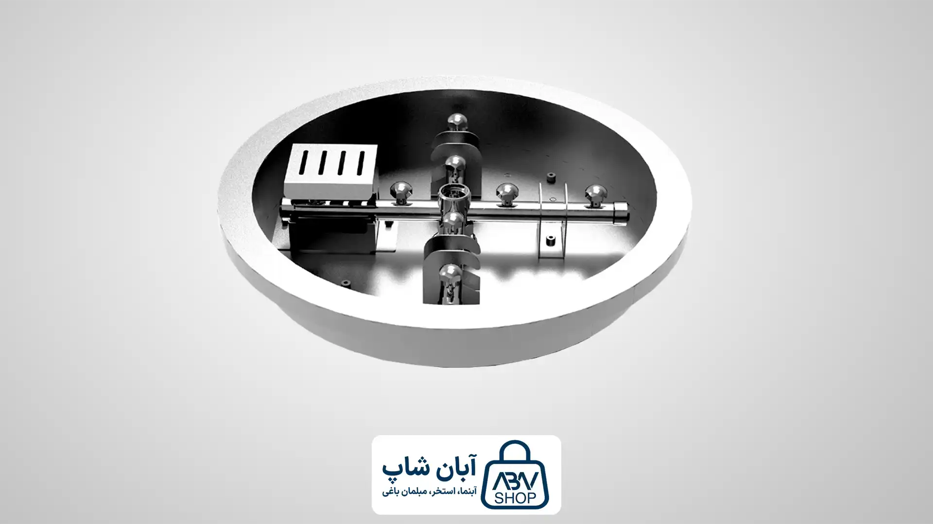 آتشدان گازی هوشمند گرد