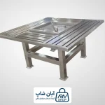 5 میز آتشدان تمام استیل 304 مربع AFT-SS